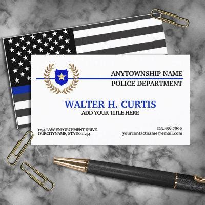 professional police business cards.